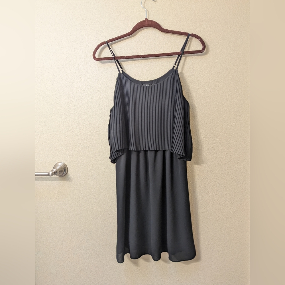 Mossimo Black Slip Dress with Pleated top